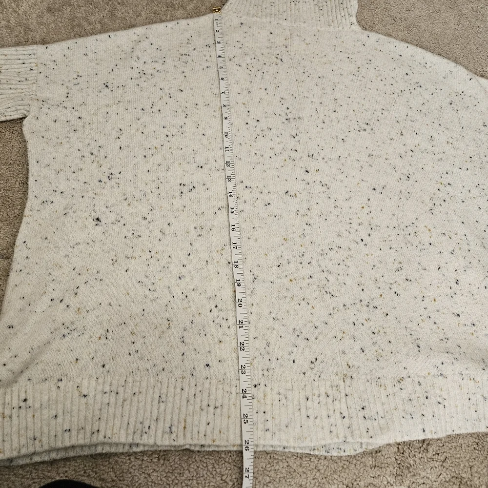 LOFT Oversized Speckled Cowl Neck Tunic Sweater S